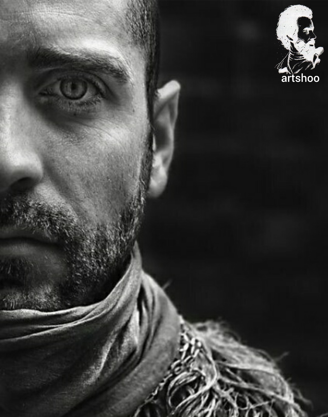 مدل پرتره سیاه قلم